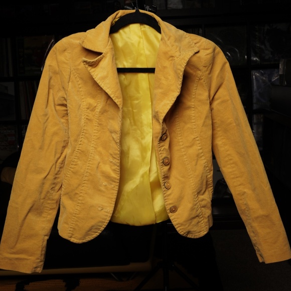 Yellow Corduroy Coat - Picture 1 of 2